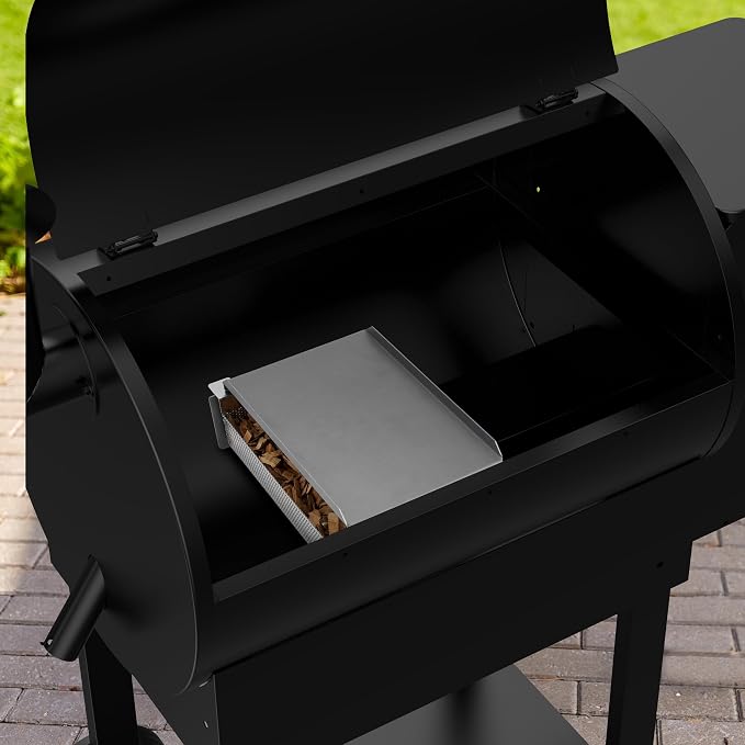Stanbroil Heavy Duty Steel Heat Baffle Diffuser, Heat Deflector with Smoker Box, Heat Diffuser Replacement Part for Traeger, Camp Chef and Most Other Pellet Grills