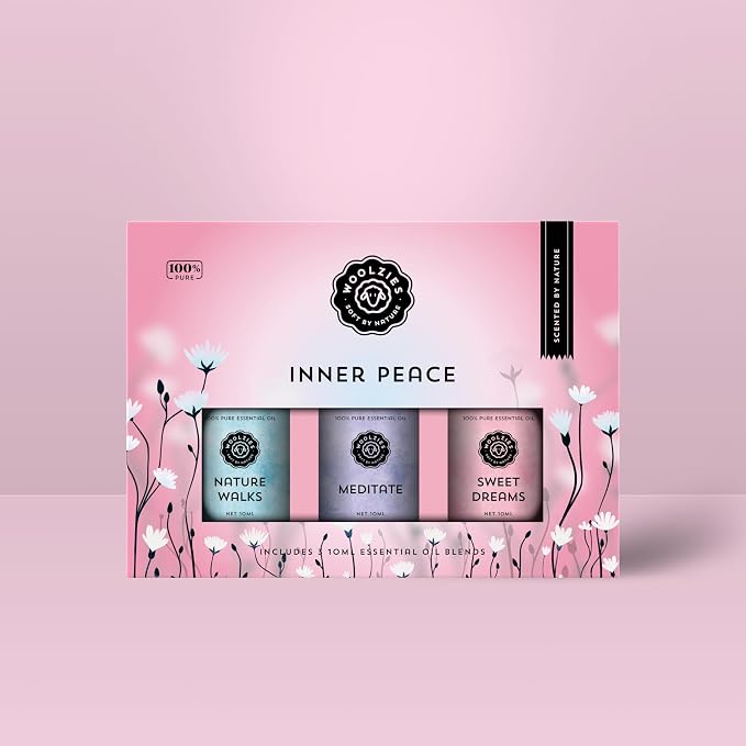 Inner Peace Essential Oil Set | Calming Blends for Relaxation | Nature Walk, Meditate, & Sweet Dreams Blends | Perfect for Aromatherapy, Diffusers, and Holistic Wellness
