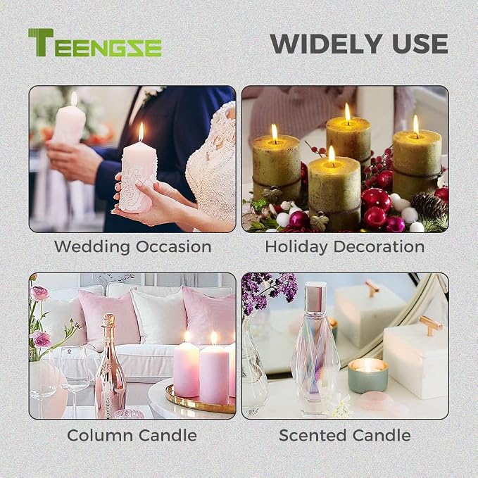 Candle Accessory Set, Candle Snuffer and Wick Trimmer, Polished Candle Extinguisher Kit with Long Handle, Great Gift for Candle Lover (Black)