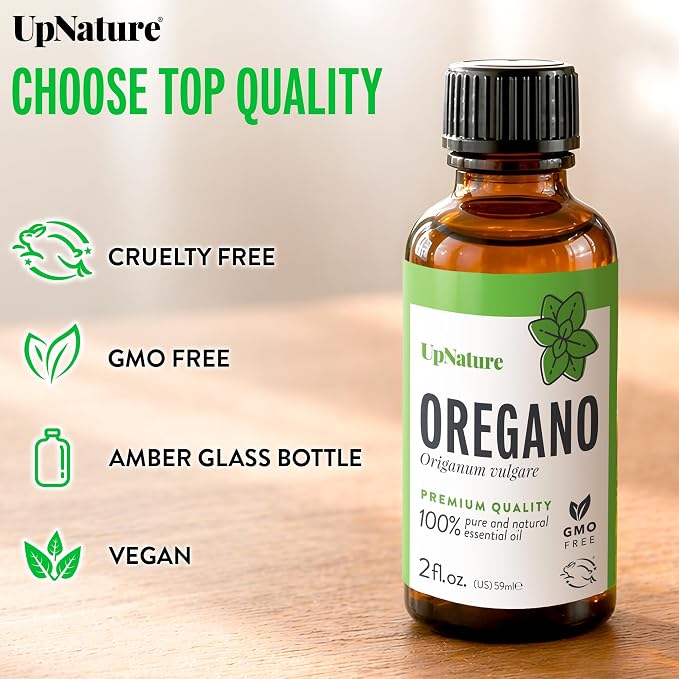 UpNature Oregano Oil - 100% Pure Oregano Essential Oil 2oz