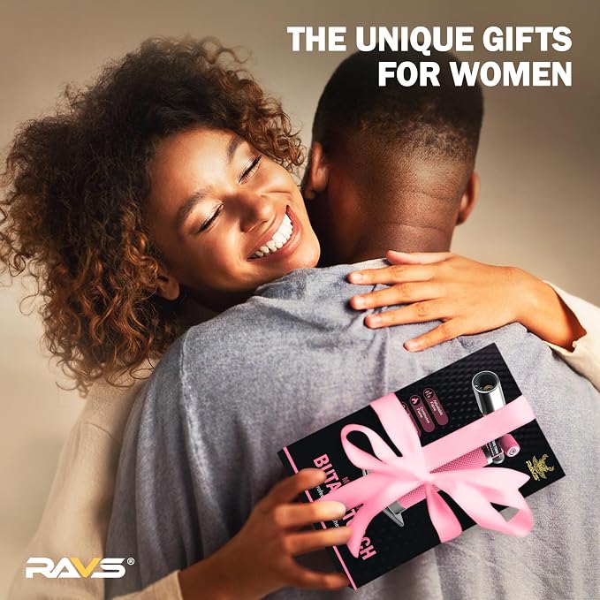 RAVS Butane Torch, Premium Metal Pink Torch Lighter with Adjustable Flame & Safety Buckle, Food Torch for Baking, BBQ, Desserts, Unique Gifts for Women, Butane Fuel Not Included