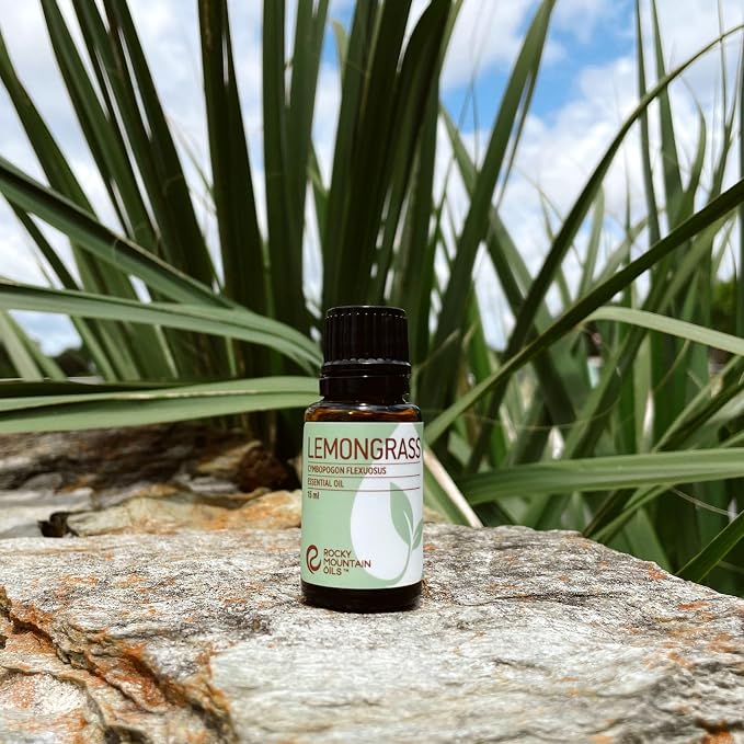 Rocky Mountain Oils Lemongrass Essential Oil - Essential Oils for Diffusers, Topical, and Home - 15ml