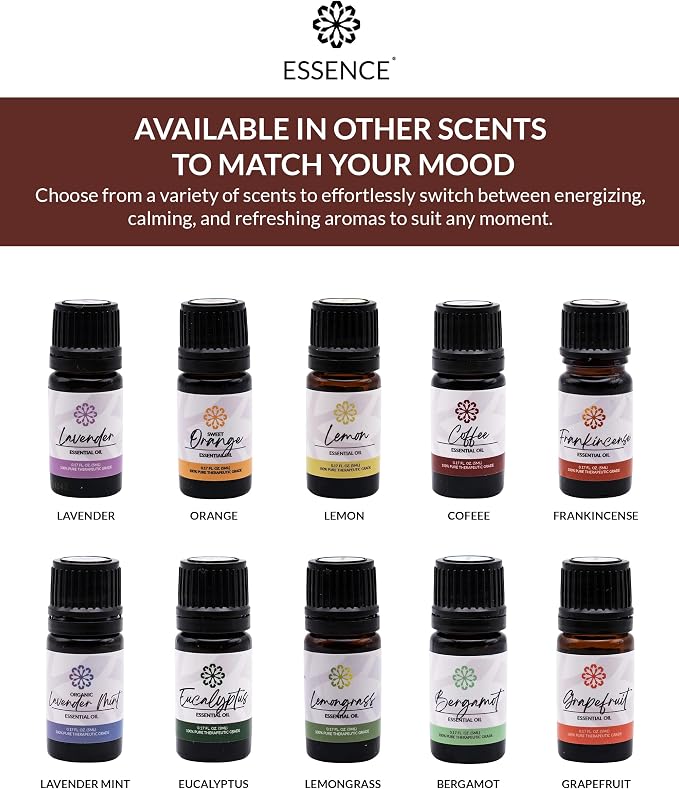 Essence Coffee Essential Oil, 5 ml | Aromatherapy Oil for Diffusers & Personal Use | Natural Fragrance for Relaxation, Clarity & Wellness | Made in USA | Warm & Invigorating Scent
