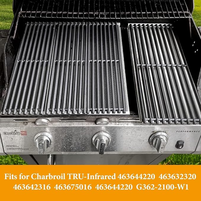 Grill Emitter Plates Replacement Parts for Charbroil Commerical TRU-Infrared 2-Burner Grills,463644220 463632320 463642316 463675016,17 inch Emitter for Char-Broil Signature Infrared 2-Burner Grill