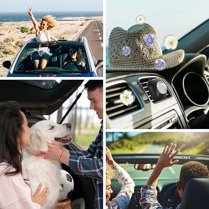 Car Air Fresheners, 6 Pack, Fresh, Car Fresheners Vent Clips, Long Lasting Air Freshener, Car Refresher for Men Women