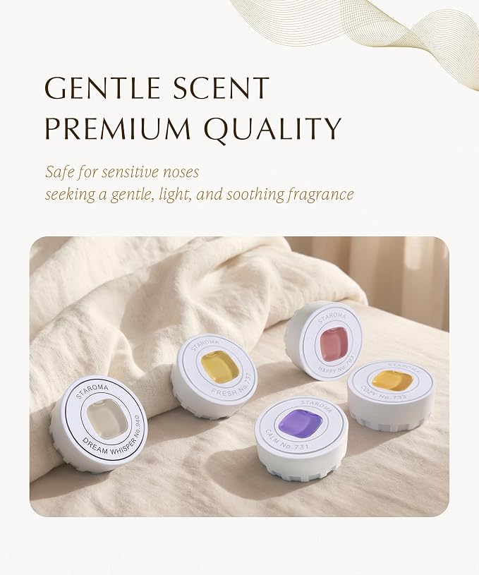 Dream Whisper (Jasmine Essential Oil Refill), Compatible with STAROMA Waterless Essential Oil Diffuser – Premium Aromatherapy Fragrance, Gentle and Consistent Scent – for 200 sqft Small Home, Office