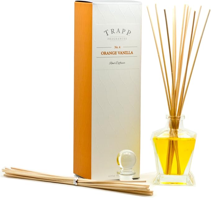 Trapp Ambiance Collection Reed Diffuser Kit, No. 4 Orange/Vanilla, 4.5-Ounce