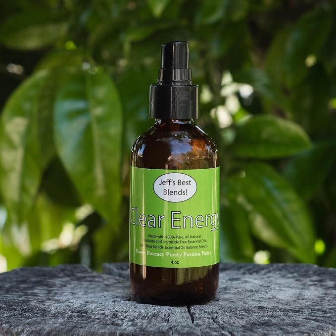 Jeff's Best Blends! Clear Energy Scent-Therapeutic Grade Essential Oil Based Body And Room Spray