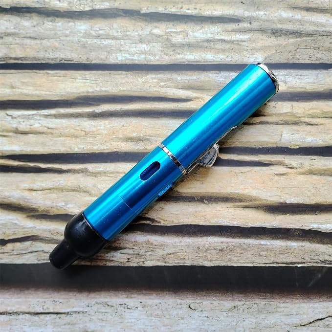 Torch Lighter,Handheld Multifunctional All-in-One Tube Built-in Detachable Windproof Lighter,Butane Flashlight Handheld Lighter,Sky Blue
