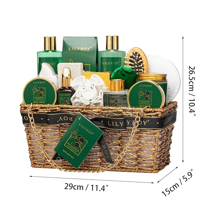Spa Skin Care Gifts Set - 18Pcs Luxurious Spa Gift Baskets for Women & Men