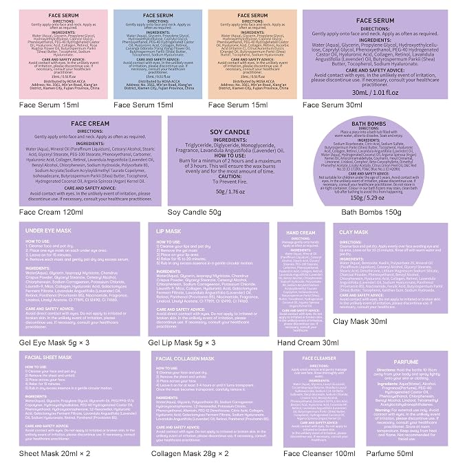33 pcs Mother's Day Gift for Mom, Lavender Bath & Body Basket Gift Set for Women, Home Spa Kit, Face Sheet Mask Skin Care Gift Set, Cosmetic Bag, Necklace, Birthday, Christmas, Anniversary, Wife