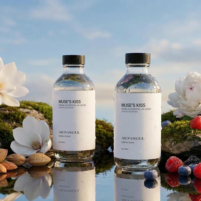 Hotel Diffuser Oil Muse's Kiss Scent - Premium Fragrance Oil for Ultrasonic and Waterless Diffuser - 120 mL, 4 fl oz