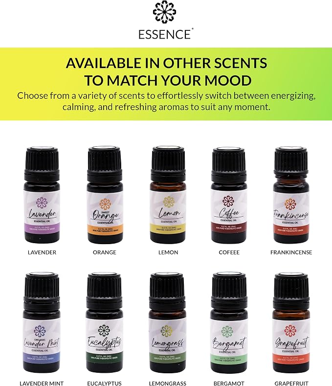 Essence Lemon-Lime Essential Oil, 5 ml | Aromatherapy Oil for Diffusers & Personal Use | Natural Fragrance for Relaxation, Clarity & Wellness | Made in USA | Citrus Blend Scent