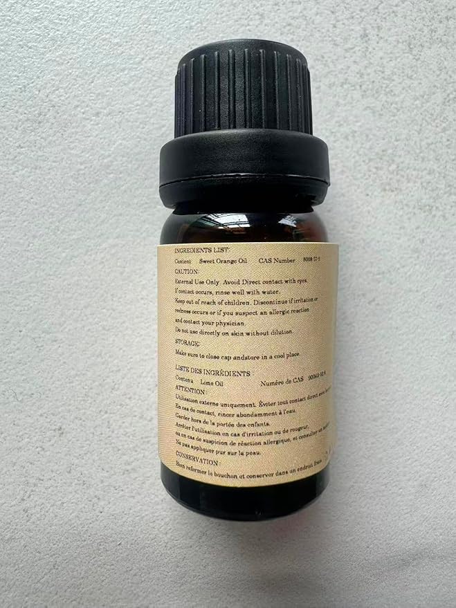 Sweet-Orange Essential Oils 10ML, 100% Pure and Natural Essential Oil for Aromatherapy Diffuser - 0.33 Fl Oz/Sweet-Orange