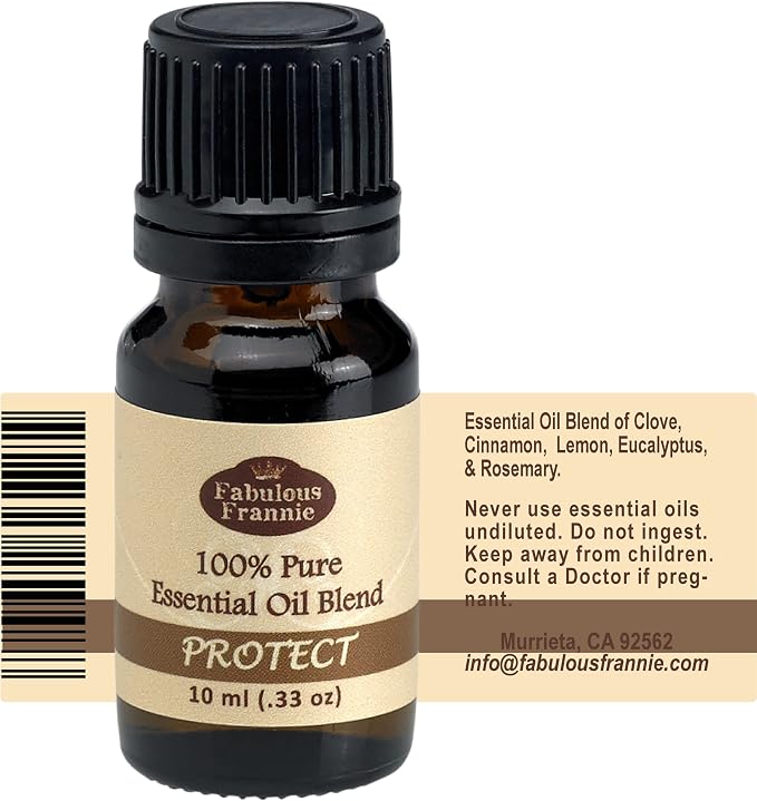 Fabulous Frannie Pure Essential Oil Blend Top 3 Set - Muscle Ice, Protect, Sleep 10ml (Pack of 3)