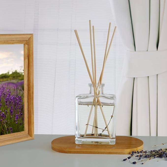 Urban Naturals Reed Diffuser Oil Refill Red Roses with White Peony, Cashmere Wood 8 oz + Free Reed Sticks, Made in the USA