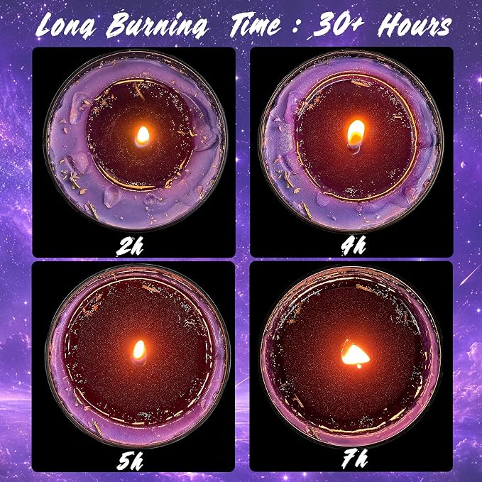 Manifestation Healing Chakra Candles, Energy Balance & Emotional Support Spiritual Candle for Law of Attraction Ritual, Empowering Women Gifts, Birthday & Graduation Present(Trust The Universe