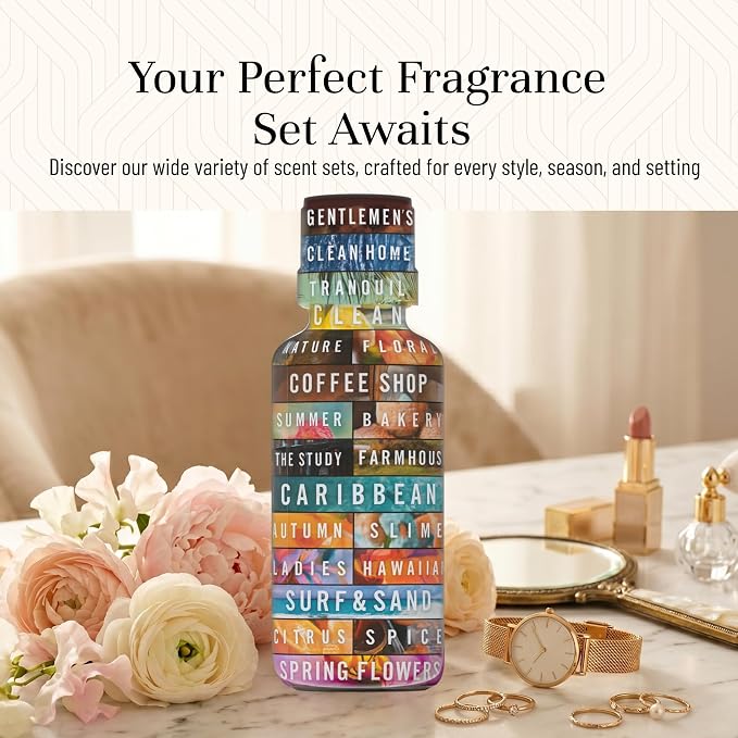 P&J Trading Her Trio Set of 3 - Warm Vanilla Sugar, White Tea & Magnolia - Premium Concentrated Trio Set for Candle, Diffusers, Soap Making, Car Freshies & DIY Crafts - USA Made, 30 ML