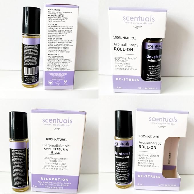 Essential Oil Blend Roll On, Lavender Essential Oil, Chamomile, Neroli & Lemon Essential Oils, 100% Pure, Aromatherapy (9 ml | 0.3 oz)