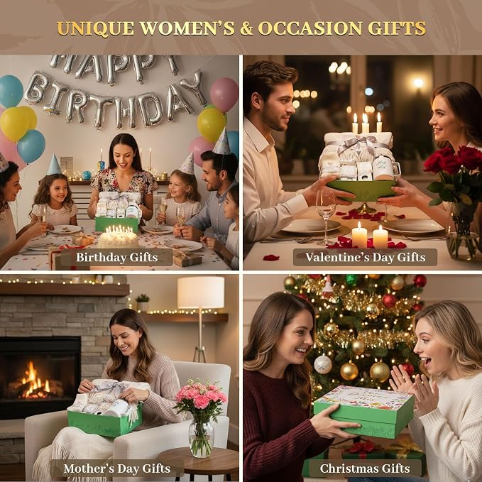 Care Package for Women Spa Gift Set Self Care Gift Basket Gift Baskets for Women Birthday Gifts Get Well Soon Sympathy Relaxation Stress Relief After Surgery Recovery Cancer Care Thinking of You