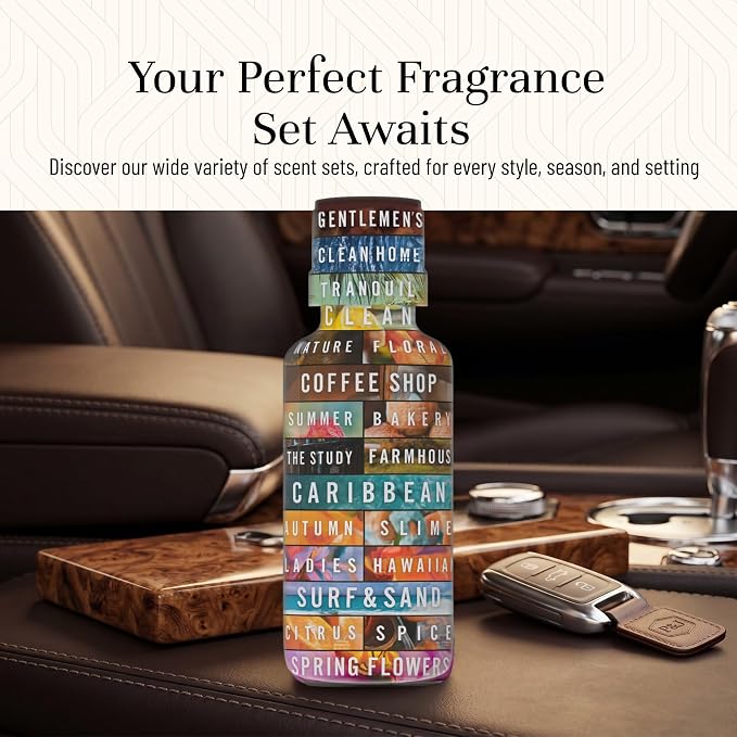 P&J Trading Car Trio Set of 3 - New Car, Leather & Forest Pine - Premium Concentrated Trio Set for Car Freshies, Candle Making, Diffusers, Soap Making & DIY Crafts - USA Made, 30 ML