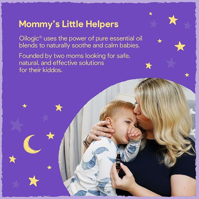 Oilogic Slumber & Sleep Spray for Babies & Toddlers - Aromatherapy Linen Spray with 100% Pure Essential Oils Sleep, Comfort, & Wellness Blends - Pediatrician-Tested Baby Essentials for Bedtime, 2-Pack