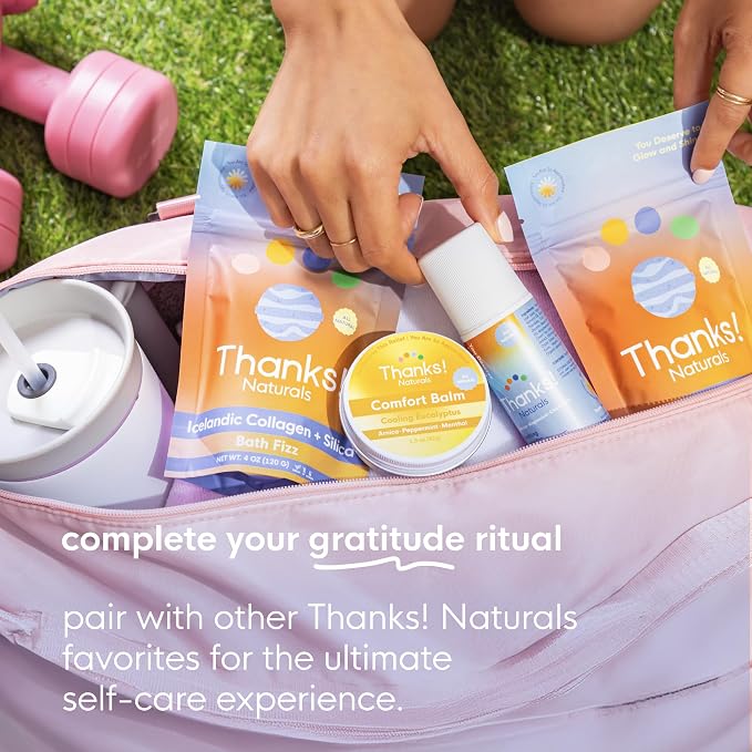 Massage Oil Roll On, Soothing Lavender Magnesium, Vegan, Cold Pressed with Lavender, Chamomile, Arnica & Essential Oils, Use After Shower or Before Bed, Self Care Essential, 3 FL OZ