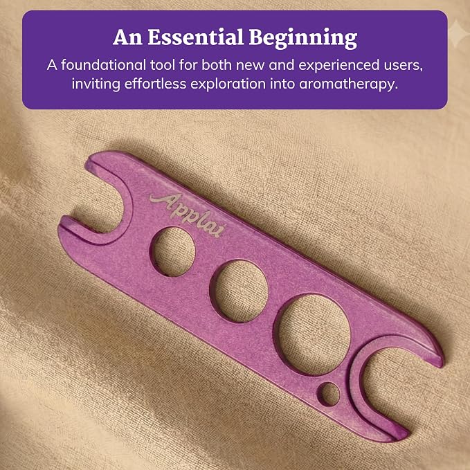Applairelief - Roll-On Bottle Keys - Essential Oil Roller Ball Remover Tool - Precision Metal Cap Opener for Roller Bottles - Refillable Rollerball Aromatherapy Accessor - Lavender