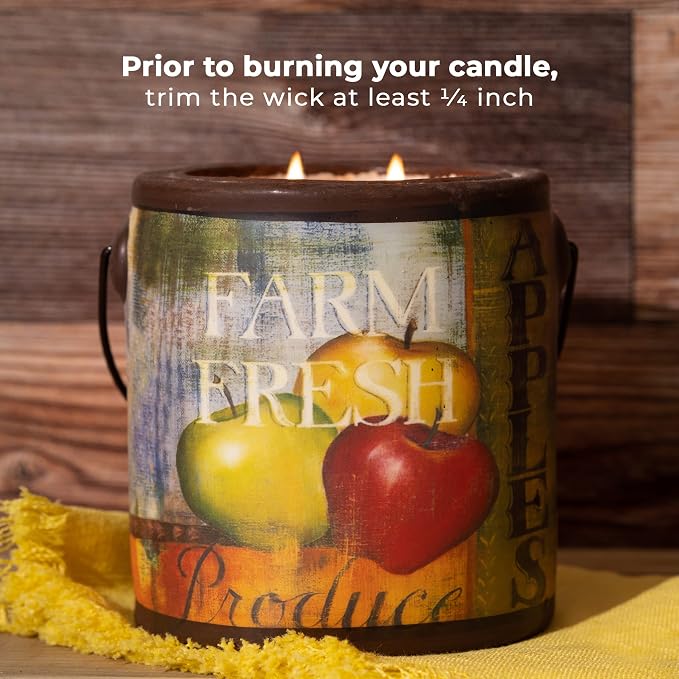A CHEERFUL GIVER 95hr 20oz Scented Candle - Juicy Apple - Multi-Wick Glass Candle - Gifts For Men and Women