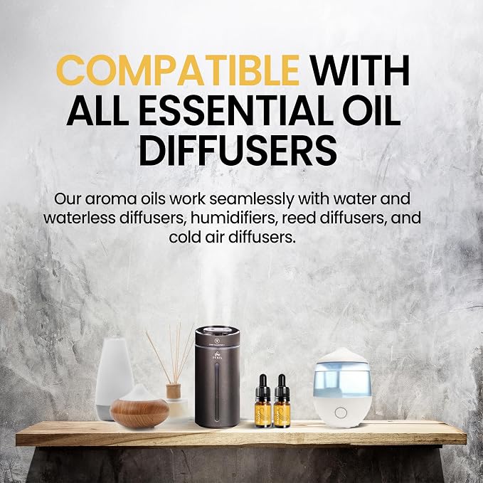 Inspired Diffuser Oil 10ml - Smells Like Luxury Perfume for Men - Long Lasting Diffuser Oil for Home, Ultrasonic & Waterless Diffusers, Humidifiers & Candles - One Million Inspired Scent by Perfa