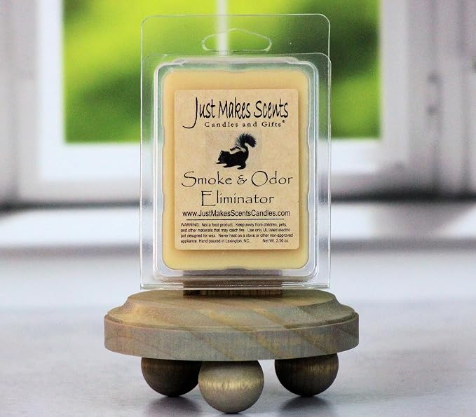 2 Pack - Smoke and Odor Eliminator Scented Wax Melts - Odor Eliminating Scented Candles for Home - Neutralizes Cigarette, Food, and Pet Smells - Hand Poured in The USA by Just Makes Scents