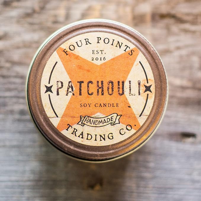 Patchouli 4 Oz Scented Soy Aromatherapy Candle w/Jar