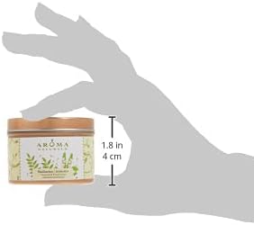 Aroma Naturals Tin Candle with Patchouli and Frankincense Essential Oil Natural Soy Scented, Meditation, 2 Count (Pack of 3)