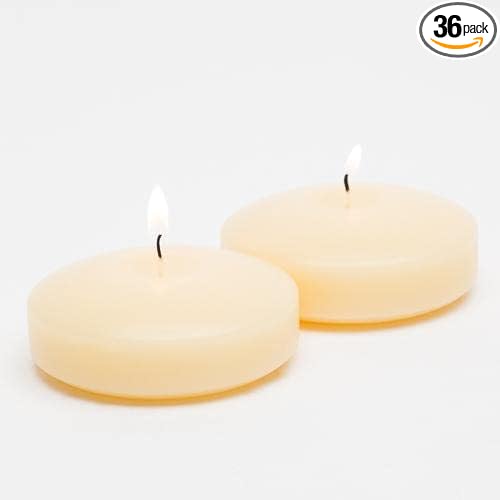 3" Ivory Richland Floating Candles Set of 36