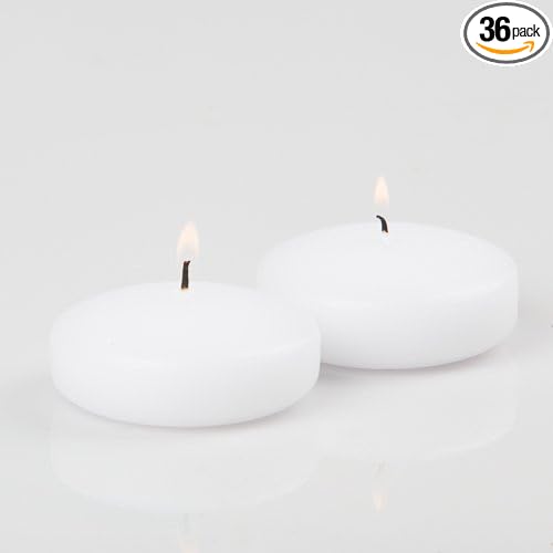 3" White Richland Floating Candles Set of 36