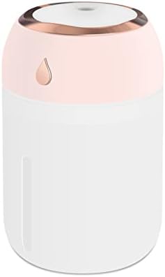 Portable Mini Humidifier for Bedroom, Office, Car, USB Personal Humidifier with LED Lights, 330ML Capacity, Auto Shut-Off, Aromatherapy Diffuser