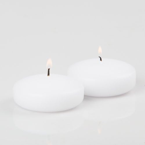96 White Richland Floating Candles 3"