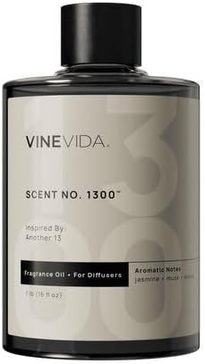 VINEVIDA [16 Fl Oz] Scent NO. 1300 Fragrance Oil for Cold Air Diffusers, Aromatic Notes of Jasmine Musk Woody, Essential Oils for Diffuser Oil Refill & Air Freshener Room Spray