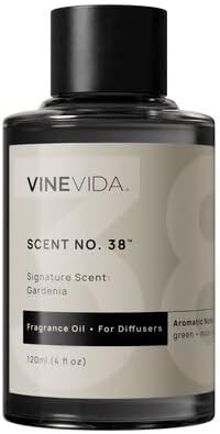 VINEVIDA [4 Fl Oz] Gardenia Fragrance Oil for Cold Air Diffusers, Essential Oils for Diffuser Oil Refill & Air Freshener Room Spray