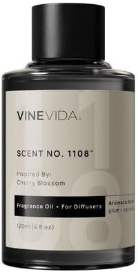 VINEVIDA [4 Fl Oz] Scent NO. 1108 Fragrance Oil for Cold Air Diffusers, Aromatic Notes of Plum Sandalwood Watermelon, Essential Oils for Diffuser Oil Refill & Air Freshener Room Spray