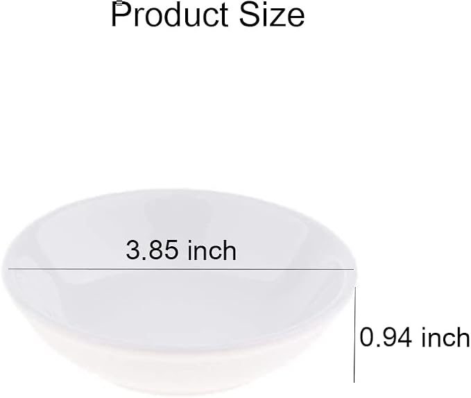 2 Pcs 3.8 Inch Round Replacement Ceramic Dish for Electric Burner Warmer,Lamp Wax Tart Oil Warmer Round