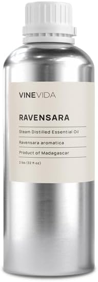 VINEVIDA Ravensara Essential Oil 32 oz - Undiluted Oil for DIY Candles & Soap Making