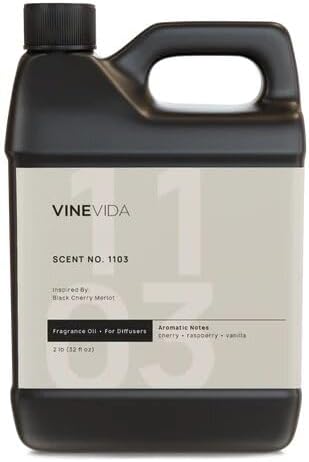 VINEVIDA [32 Fl Oz] Scent NO. 1103 Fragrance Oil for Cold Air Diffusers, Aromatic Notes of Cherry Raspberry Vanila, Essential Oils for Diffuser Oil Refill & Air Freshener Room Spray