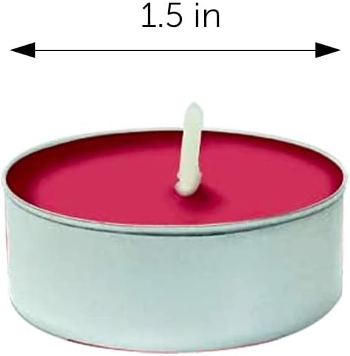 DecorRack 30 Tealight Candles, Strawberry Scented, Pleasant Fragrance Candle, Aromatherapy, Scented Home Decor, Votive Long Lasting Candles (Pack of 30)