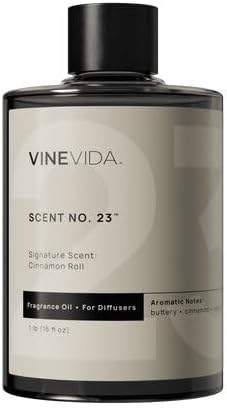 VINEVIDA [16 Fl Oz] Cinnamon Roll Fragrance Oil for Cold Air Diffusers, Essential Oils for Diffuser Oil Refill & Air Freshener Room Spray