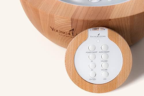 Young Living Essential Oils Aria Ultrasonic Diffuser - Ambience at Home & Spa - Peppermint Oil - Music Tranquil Environment - Room Decor - Humidifier - Diffuser -
