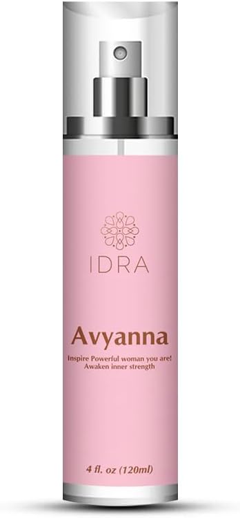 IDRA Avyanna Essential Oil Blend by Idra Wellness Inspire The Powerful Woman Therapeutic Grade Aroma for Diffusers & Aromatherapy Jasmine Cedarwood Vanilla 120 mL