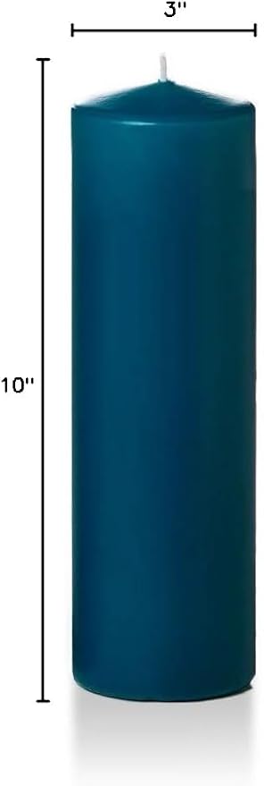 yummi 3" x 10" Sapphire Round Pillar Candles - 3 per Pack
