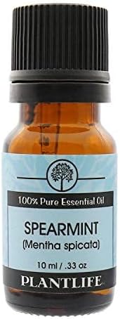 Plantlife Spearmint Aromatherapy Essential Oil - Straight from The Plant 100% Pure Therapeutic Grade - No Additives or Fillers - 10 ml
