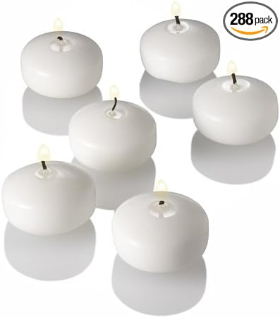 Richland® 2" Floating Candles White Unscented Set of 288